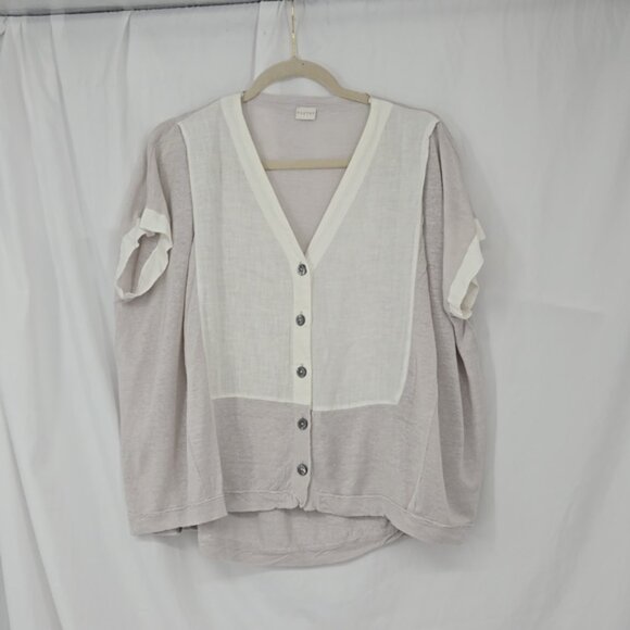 Poetry Linen Button-Down Top - Picture 3 of 10